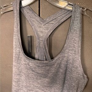 Yogalicious Gray Racerback Tank Top